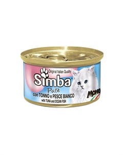 Cat консервы для кошек паштет телятина с почками 85 гр х 24 шт Simba