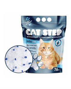 Наполнитель для кошачьих туалетов силикагелевый впитывающий 7 6 л Cat step
