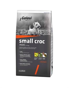 Dog Adult Small Croc сухой корм для собак мелких и миниатюных пород с курицей и рисом 2 кг Golosi