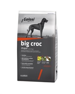 Dog Adult Big Croc сухой корм для собак крупных и гигантских пород с индейкой и рисом 12 кг Golosi