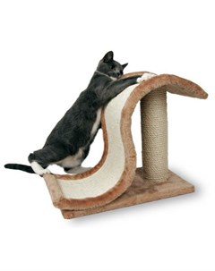 Когтеточка для кошек волна 39 см из сизаля и плюша коричневая Trixie