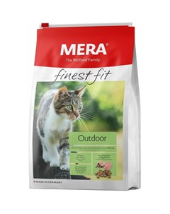 Finest Fit Outdoor полнорационный сухой корм для кошек активных и гуляющих на улице с курицей Mera