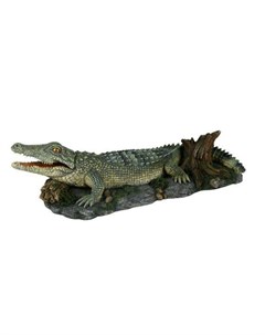 Грот для аквариума крокодил 26 см пластиковый Trixie