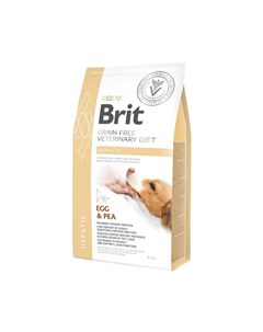 Сухой беззерновой корм VDD Hepatic для взрослых собак при печеночной недостаточности с яйцом картофе Brit*
