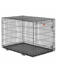 Icrate клетка для крупных и средних собак черная 1 дверь 122х76х84 см Midwest