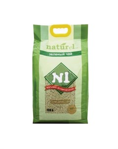 Наполнитель Naturel Зеленый чай комкующийся для кошачьего туалета N1