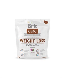 Care Weight Loss сухой корм для собак склонных к полноте с кроликом и рисом 1 кг Brit*