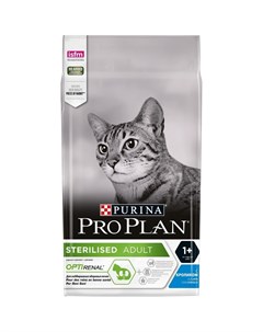 Sterilised Optirenal сухой корм для стерилизованных кошек и кастрированных котов с кроликом 1 5 кг Pro plan