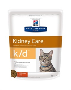 Prescription Diet Cat k d Kidney Care сухой корм для кошек при заболеваниях почек и почечной недоста Hill`s