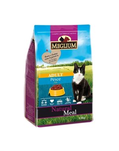 Сухой корм Adult для взрослых кошек с чувствительным пищеварением с рыбой 1 5 кг Meglium