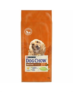 Сухой корм Mature 7 для пожилых собак от 7 лет всех пород с курицей 14 кг Dog chow