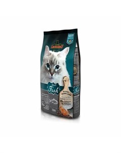 Сухой корм Adult Fish для взрослых кошек для здоровья кожи и шерсти с океанической рыбой и рисом 7 5 Leonardo