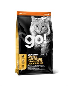 GO Sensivities Limited Ingredient GF сухой беззерновой корм для котят и кошек для чувствительного пи Go! natural holistic