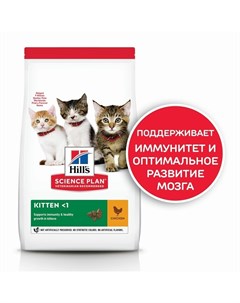 Science Plan Kitten Chicken сухой корм для котят для здорового роста и развития с курицей 1 5 кг Hill`s