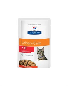 Prescription Diet Cat c d Multicare Urinary Stress влажный корм для кошек для профилактики цистита и Hill`s
