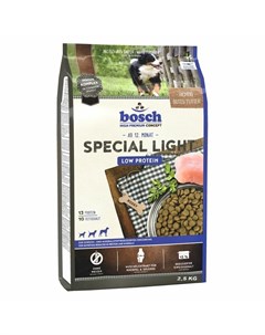 Сухой корм Special Light для взрослых собак всех пород с пониженным содержанием белка и минеральных  Bosch