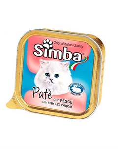 Cat консервы для кошек паштет рыба 100 грх 32 Simba