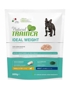 Natural Weight Care Adult Mini сухой корм для собак мелких пород для ухода за весом с белым мясом 80 Trainer