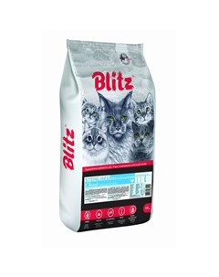 Classic Sterilised Cat полнорационный сухой корм для стерилизованных кошек с курицей 10 кг Blitz