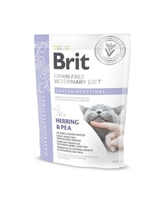 Сухой беззерновой корм VDC Gastrointestinal для взрослых кошек при остром и хроническом гастроэнтери Brit*