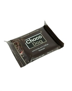 Choco Dog лакомство для собак шоколад темный 15 г Veda