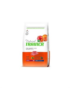 Сухой корм Natural Medium Adult для взрослых собак средних пород с говядиной и рисом Trainer