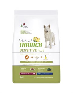 Natural Sensitive Plus гипоаллергенный сухой корм для взрослых собак средних и крупных пород c кроли Trainer