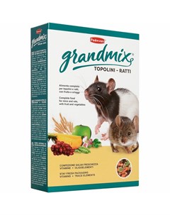 Grandmix Topolini E Ratti корм комплексный основной для взрослых мышей и крыс 400 г Padovan