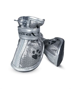Ботинки для собак серебряные с лапками размер 3 50х40х50 мм 4 шт Триол