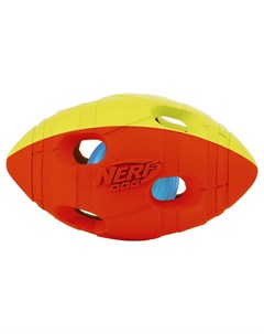 Игрушка для собак Мяч гандбольный двухцветный светящийся 10 см Nerf