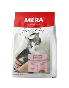 Finest Fit Sensitive Stomach полнорационный сухой корм для кошек с чувствительным пищеварением с кур Mera