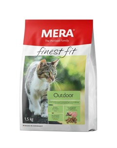 Finest Fit Outdoor полнорационный сухой корм для кошек активных и гуляющих на улице с курицей 1 5 кг Mera