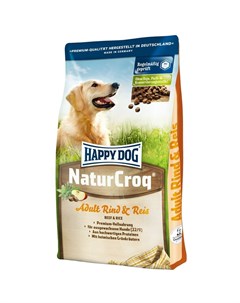 Сухой корм Premium NaturCroq Rind Reis для взрослых собак всех пород с говядиной и рисом 1 кг Happy dog