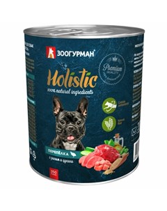 Holistic влажный корм для собак паштет с перепелкой рисом и цукини в консервах 350 г Зоогурман