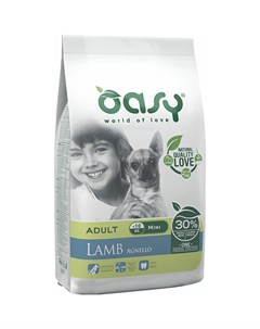 Dry Dog OAP Adult Small Монопротеин сухой корм для взрослых собак мелких пород с ягненком Oasy