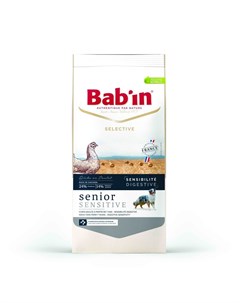 Сухой корм babin selective senior sensitive для пожилых собак с чувствительным пищеварением с курице Bab'in