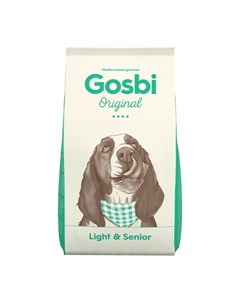 Сухой корм Original для взрослых собак против лишнего веса и старения с курицей 12 кг Gosbi