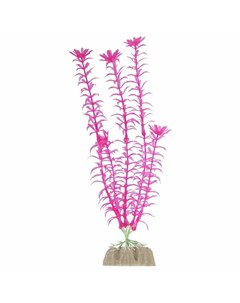 Растение для аквариума пластиковое флуоресцентное розовое 20 32 см Glofish