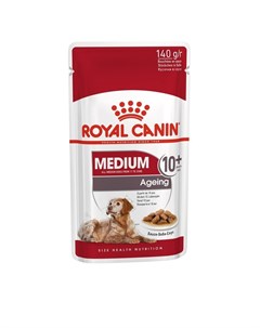 Medium Ageing 10 полнорационный влажный корм для пожилых собак средних пород кусочки в соусе в пауча Royal canin