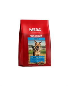 Сухой корм Essential Active для взрослых собак с высоким уровнем активности с мясом птицы 12 5 кг Mera