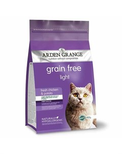 AG Adult Cat Light GF Корм сухой беззерновой для взрослых кошек диетический 0 4 кг Arden grange