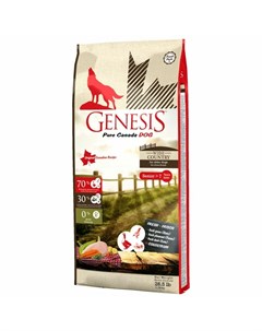 Pure Canada Wide Country Senior для пожилых собак всех пород с мясом гуся фазана утки и курицы Genesis