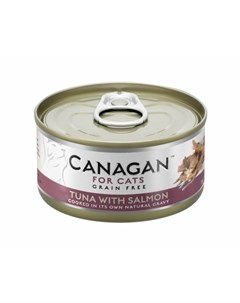 Tuna With Salmon влажный беззерновой корм для кошек с тунцом и лососем 75 г Canagan