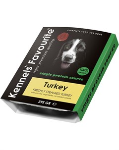 Влажный корм Kennels Favourite 100 Turkey для собак с индейкой 395 г Kennels` favourite