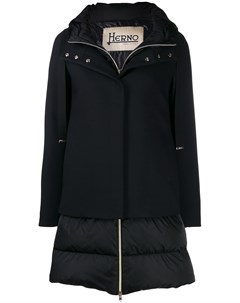 Многослойное пальто с капюшоном Herno