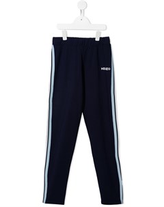 Спортивные брюки с лампасами и логотипом Kenzo kids