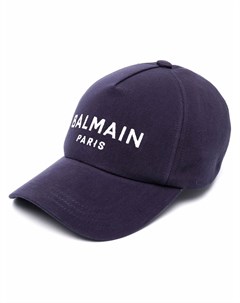 Шестипанельная кепка с вышитым логотипом Balmain