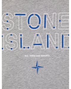 Футболка с длинными рукавами и логотипом Stone island junior