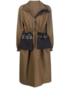 Платье тренч 2 Moncler 1952 с контрастными карманами Moncler genius