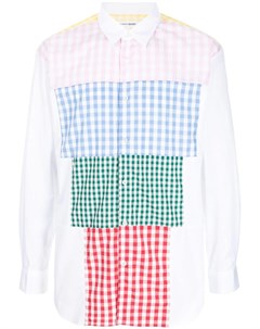 Рубашка с контрастными вставками в клетку Comme des garçons shirt